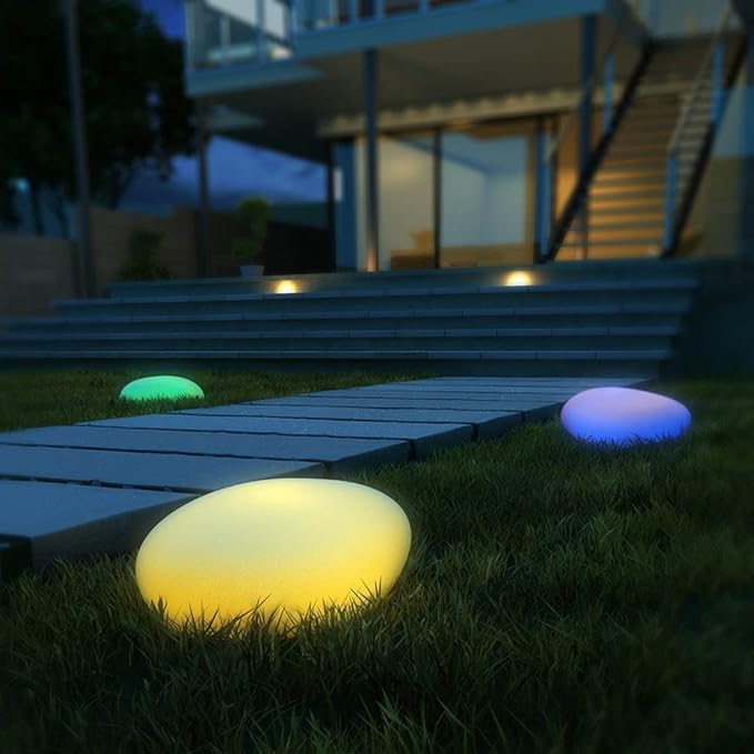 Draadloze LED Tuinverlichting – Weerbestendig met Verstelbare Kleuren – Ideaal voor Tuin, Terras en Veranda