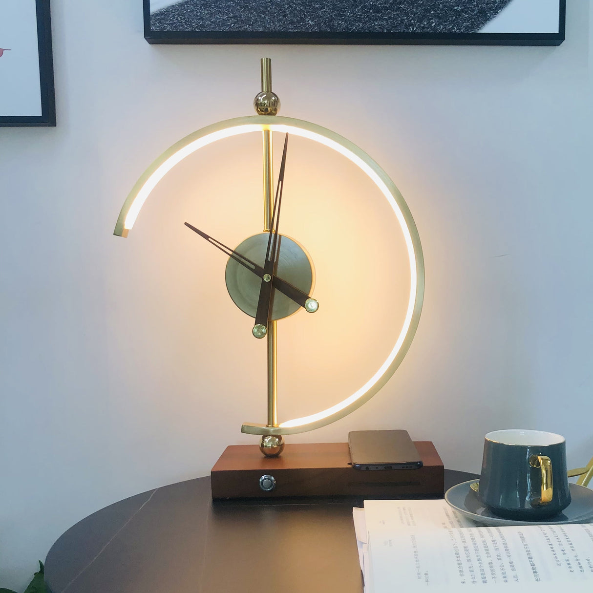 Minuit Klok Lamp