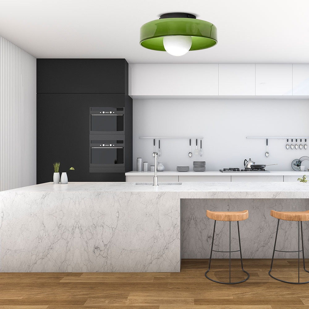 Glazen Ronde LED Plafondlamp