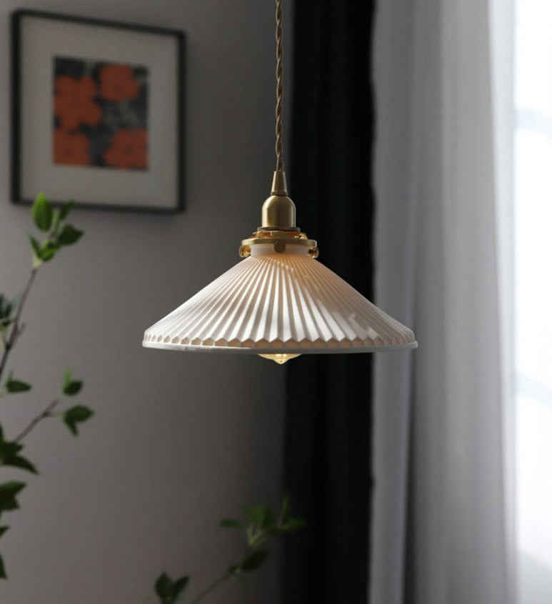 Witte Keramische Hanglamp