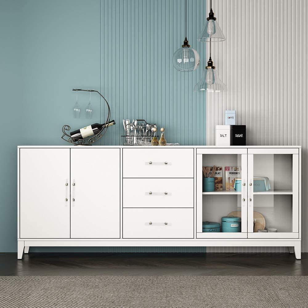 10 Pack Clear Acryl Geborsteld Nikkel Kastgrepen voor Badkamer