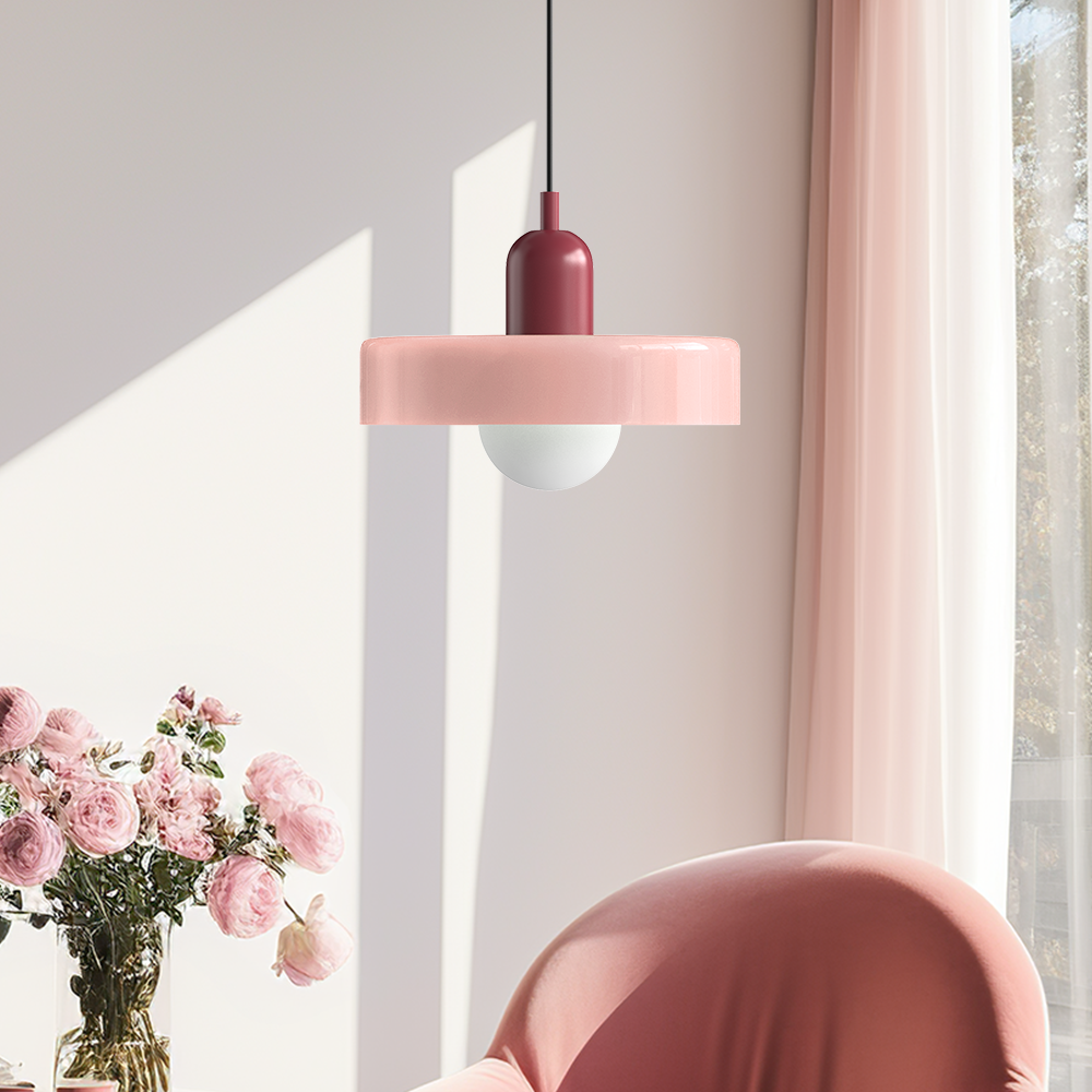 Bauhaus Kleurvolle Glazen Hanglamp - Moderne Design Lamp voor Woonkamer en Eetkamer