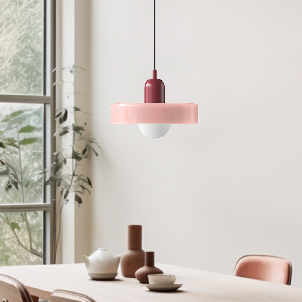 Bauhaus Kleurvolle Glazen Hanglamp - Moderne Design Lamp voor Woonkamer en Eetkamer
