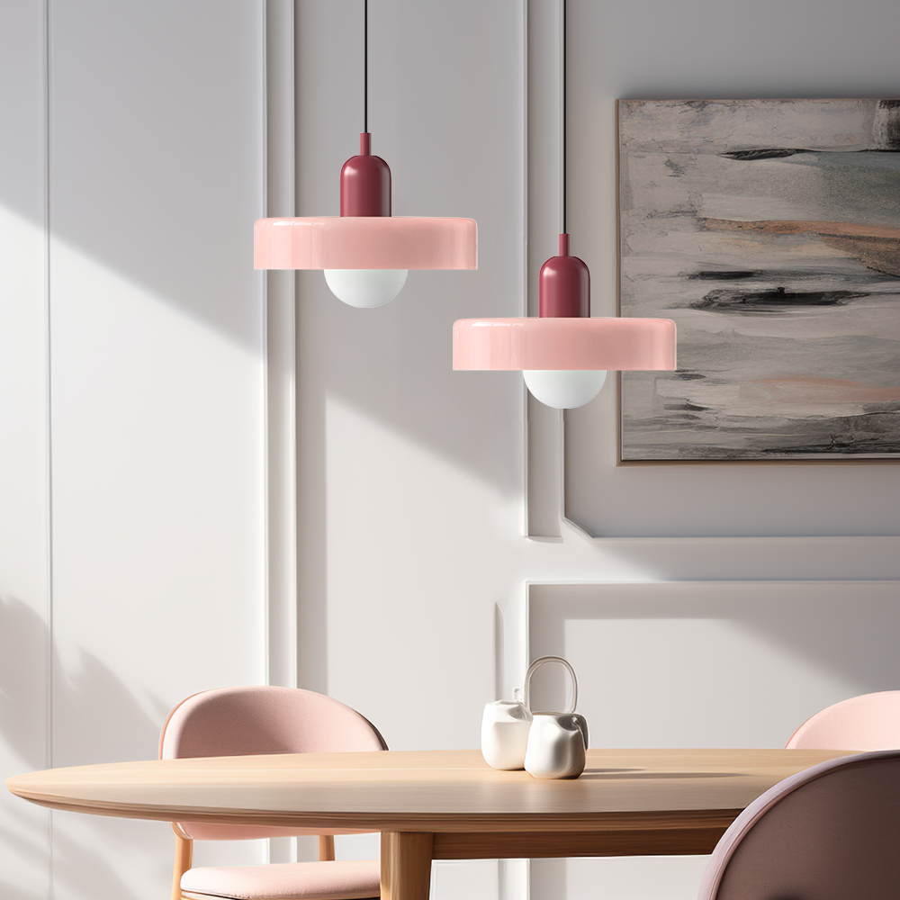 Bauhaus Kleurvolle Glazen Hanglamp - Moderne Design Lamp voor Woonkamer en Eetkamer