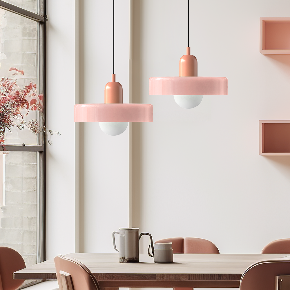 Bauhaus Kleurvolle Glazen Hanglamp - Moderne Design Lamp voor Woonkamer en Eetkamer