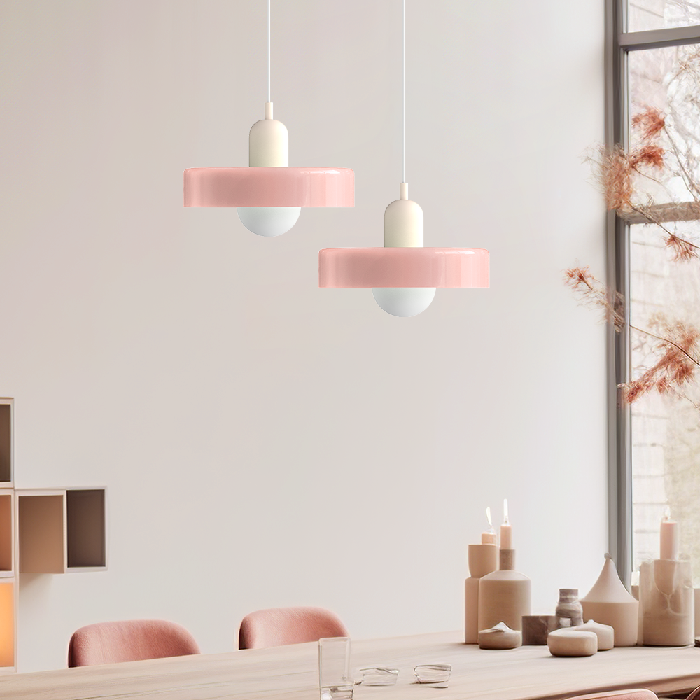 Bauhaus Kleurvolle Glazen Hanglamp - Moderne Design Lamp voor Woonkamer en Eetkamer