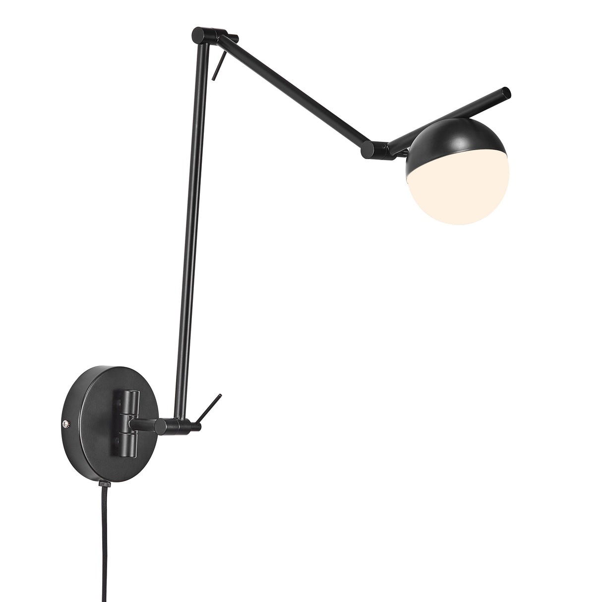 Verstelbare Contina Swing Arm Wandlamp voor Zachte Diffuse Verlichting