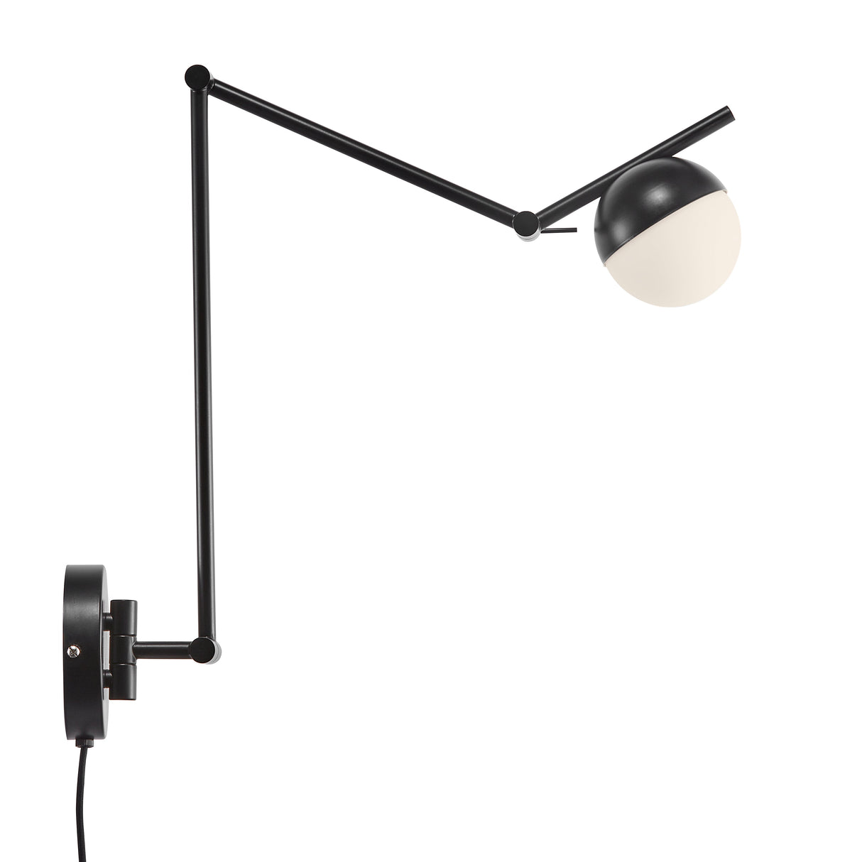 Verstelbare Contina Swing Arm Wandlamp voor Zachte Diffuse Verlichting
