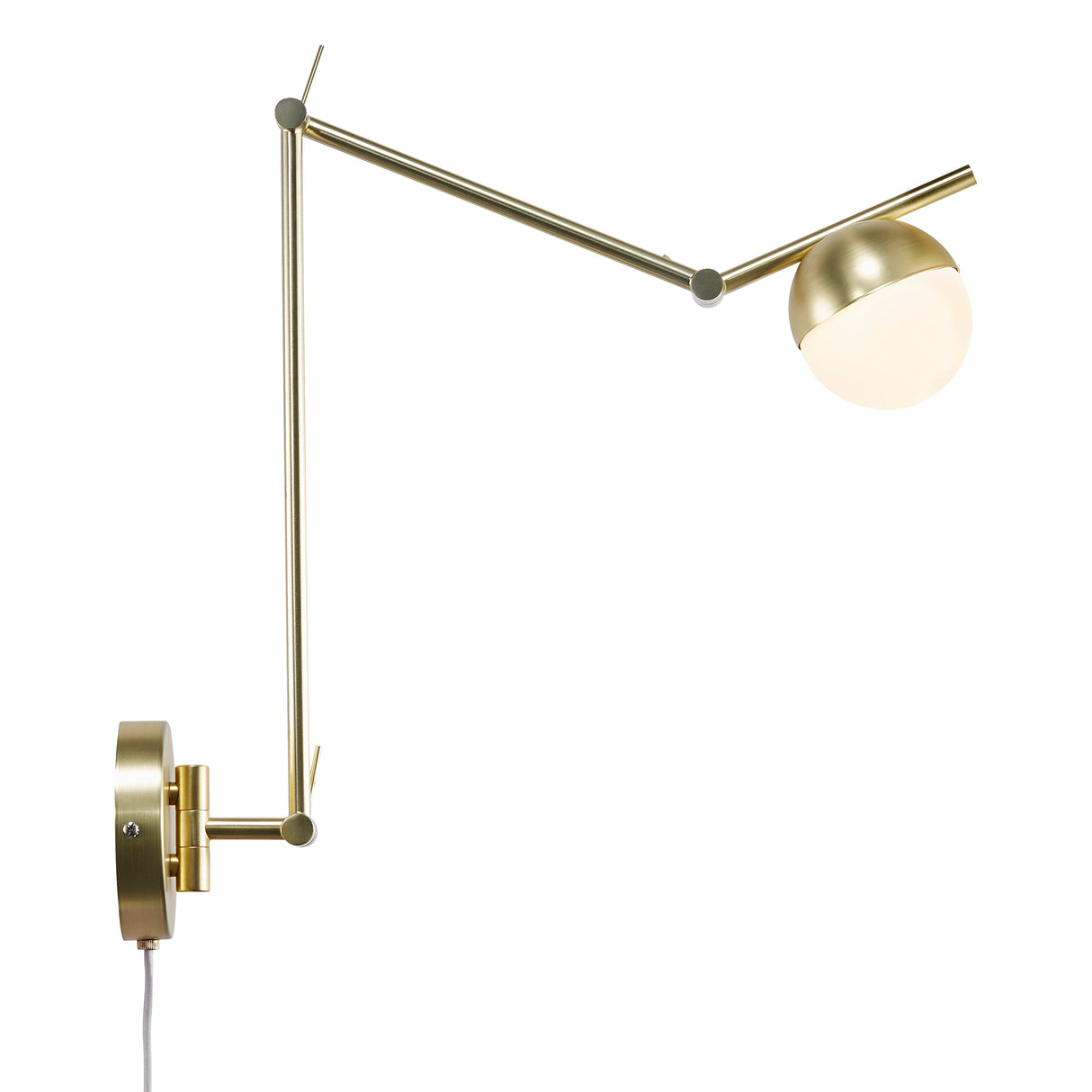 Verstelbare Contina Swing Arm Wandlamp voor Zachte Diffuse Verlichting