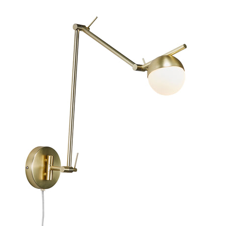 Verstelbare Contina Swing Arm Wandlamp voor Zachte Diffuse Verlichting
