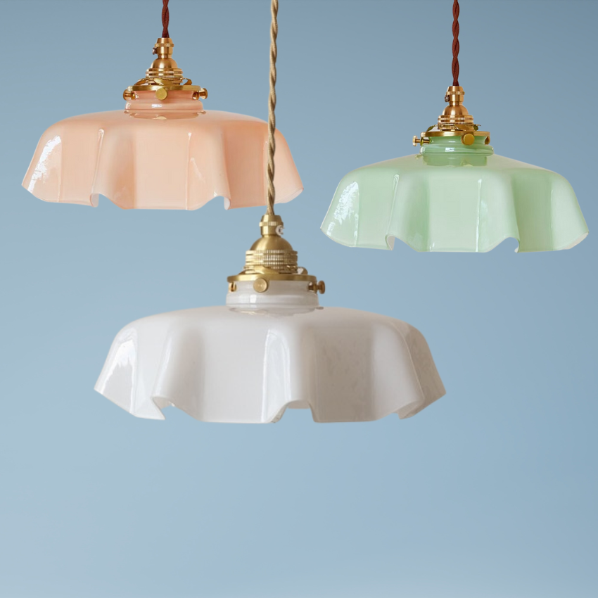Glazen Bloem Plafond- en Hanglampen