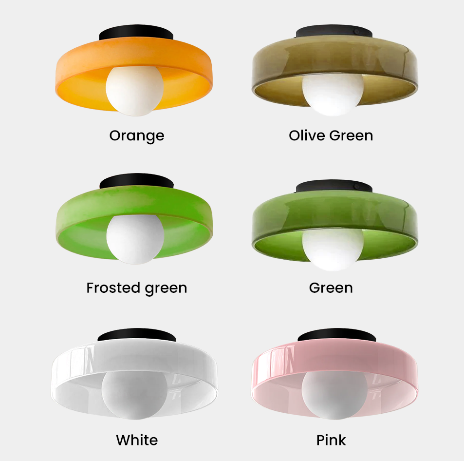 Glazen Ronde LED Plafondlamp