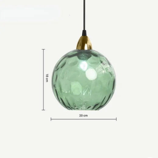 Glazen Bol Hanglamp voor Woonkamer, Eetkamer & Slaapkamer | Stijlvolle LED Verlichting | E27 Fitting | Warm & Koel Licht