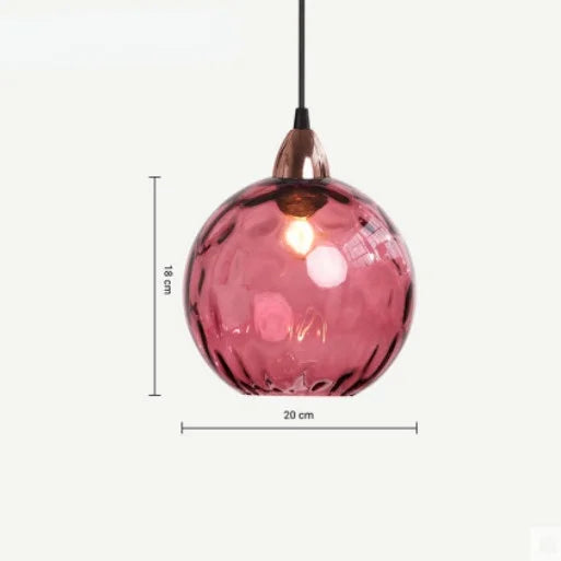 Glazen Bol Hanglamp voor Woonkamer, Eetkamer & Slaapkamer | Stijlvolle LED Verlichting | E27 Fitting | Warm & Koel Licht