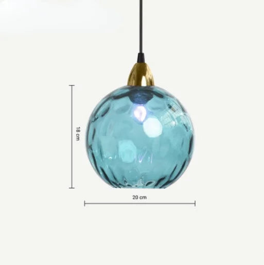 Glazen Bol Hanglamp voor Woonkamer, Eetkamer & Slaapkamer | Stijlvolle LED Verlichting | E27 Fitting | Warm & Koel Licht
