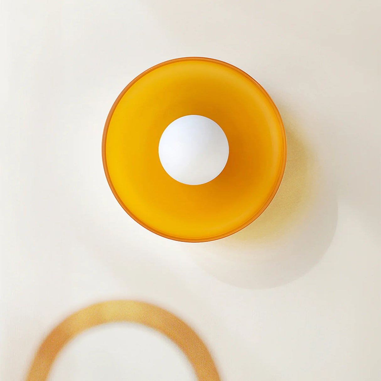 Glazen Ronde LED Plafondlamp