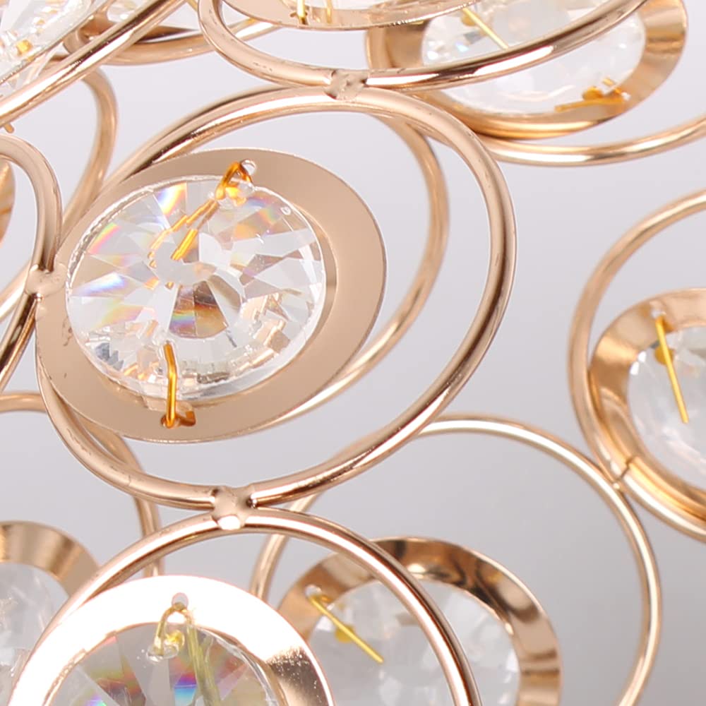 Luxe Kristallen Plafondlamp – Glamoureuze Verlichting voor Hal, Woonkamer en Eetkamer