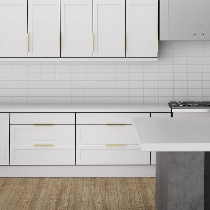 Zwarte Keukenkast Vinger Rand Ladegrepen