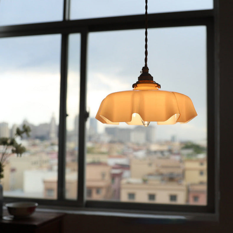 Glazen Bloem Plafond- en Hanglampen