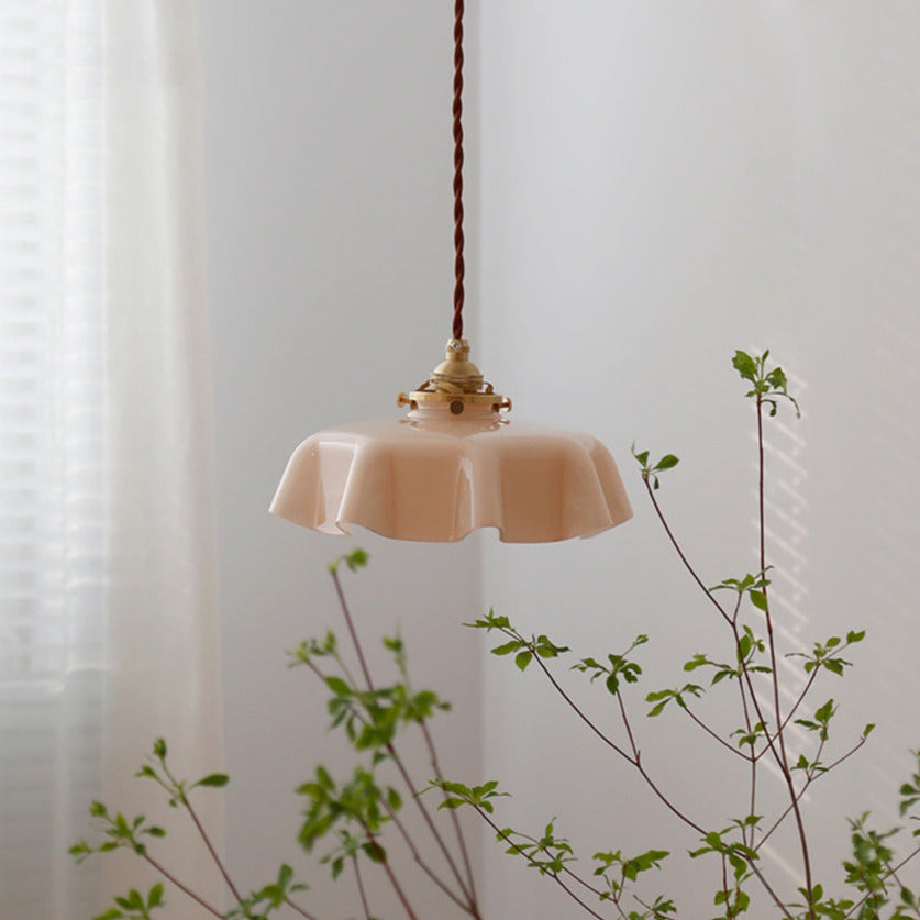 Glazen Bloem Plafond- en Hanglampen