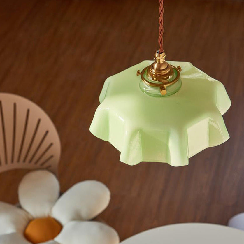 Glazen Bloem Plafond- en Hanglampen
