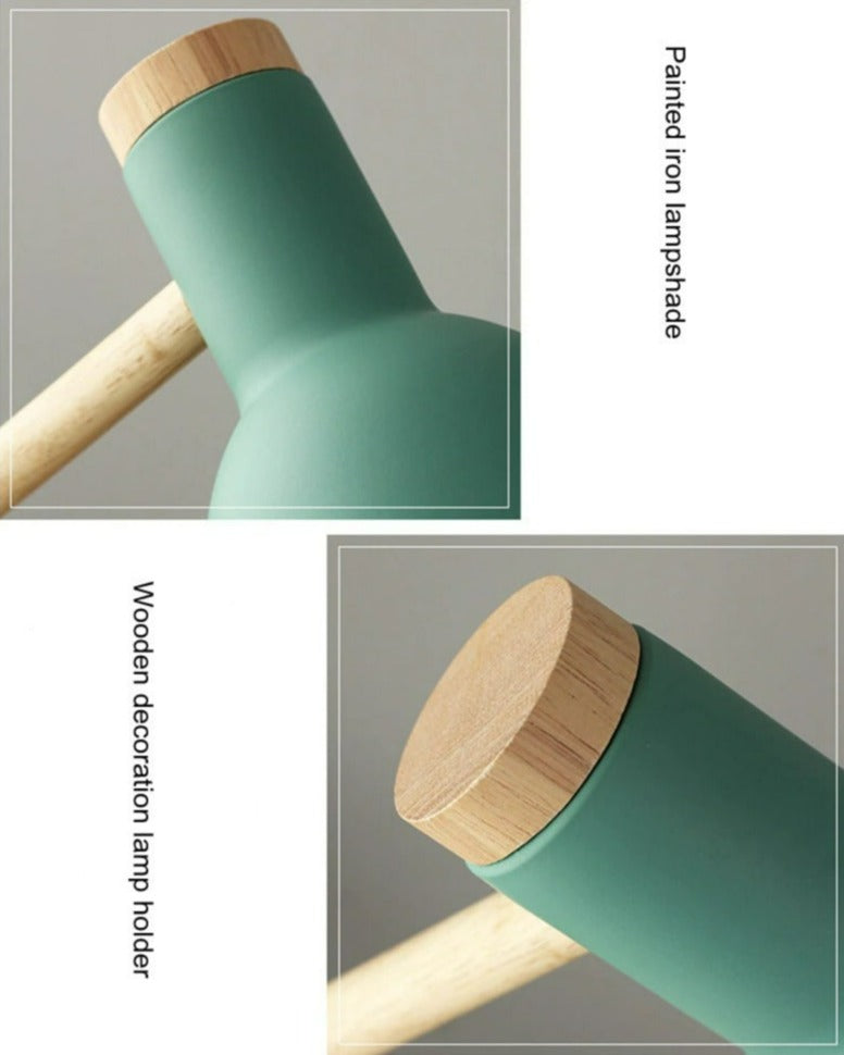 Nordic Houten Bureaulamp