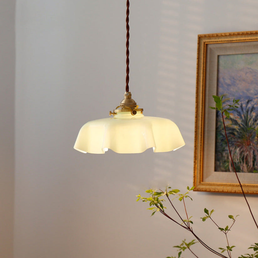 Glazen Bloem Plafond- en Hanglampen