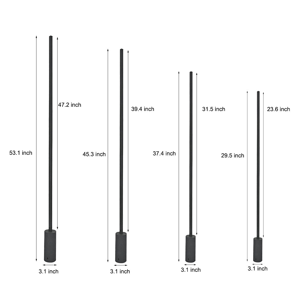 Minimalistische LED Waterdichte Moderne Buiten Vloerlampen voor Gazon
