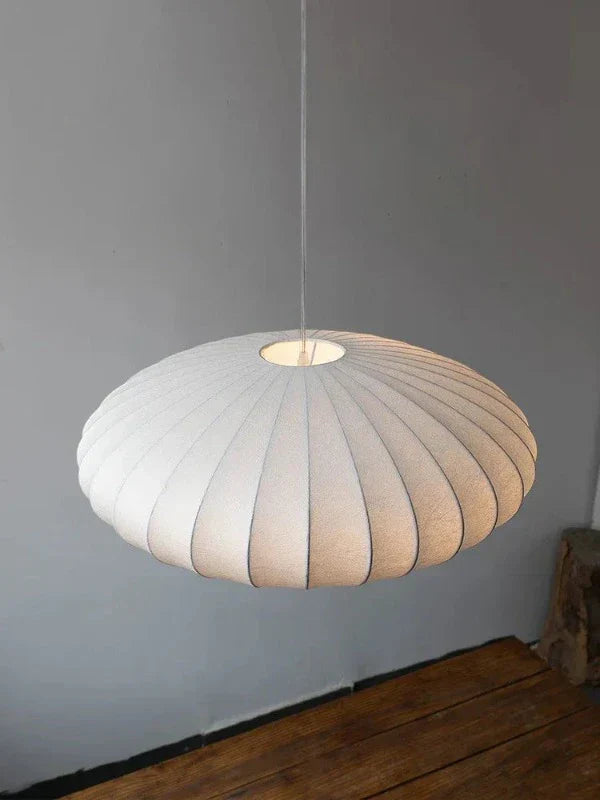 LumiSier - Luxe Zijden Hanglamp met Kroon voor Elegante Verlichting in Woonkamer en Eetkamer