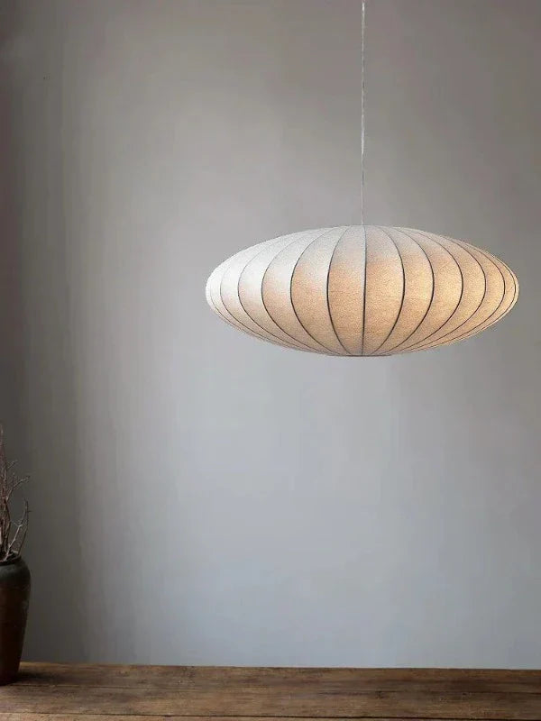 LumiSier - Luxe Zijden Hanglamp met Kroon voor Elegante Verlichting in Woonkamer en Eetkamer