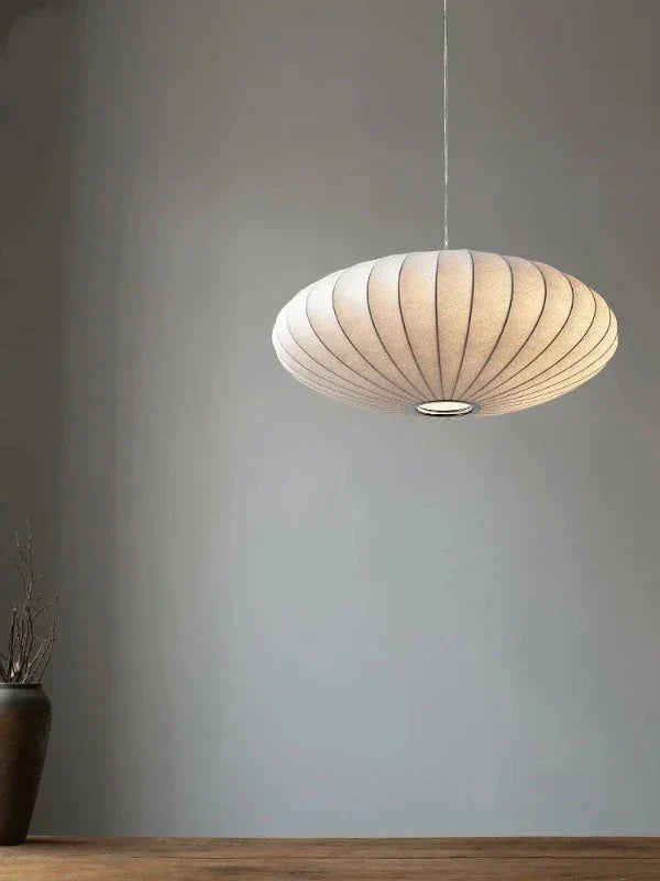 LumiSier - Luxe Zijden Hanglamp met Kroon voor Elegante Verlichting in Woonkamer en Eetkamer