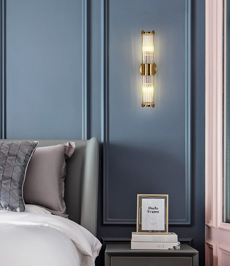 Glazen Kristallen Wandlamp