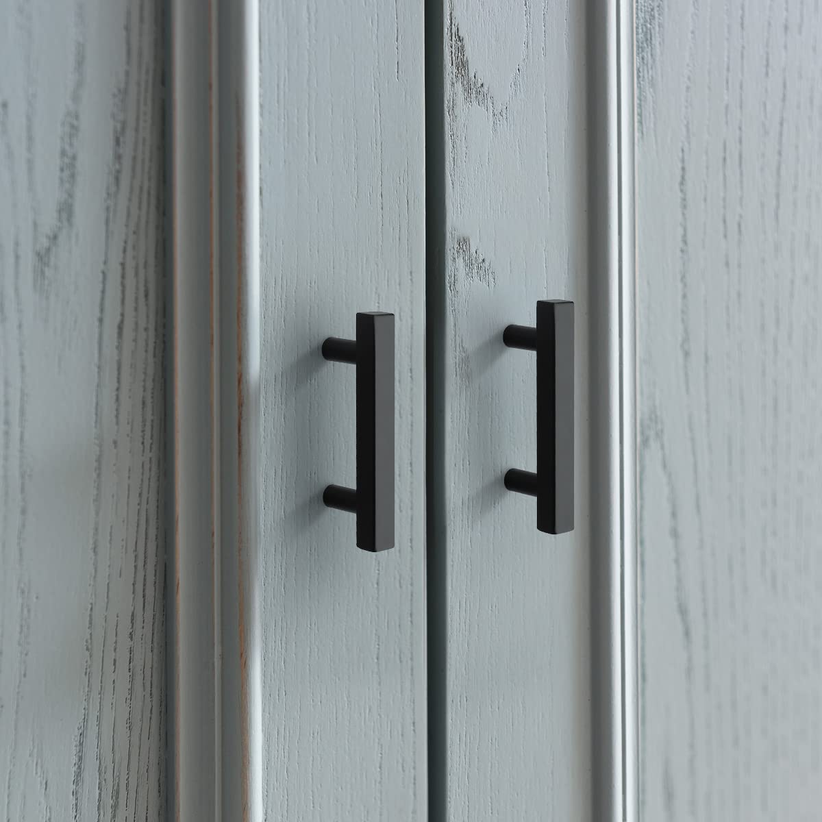 Moderne Vierkante Zwarte Keukenkast Handgrepen