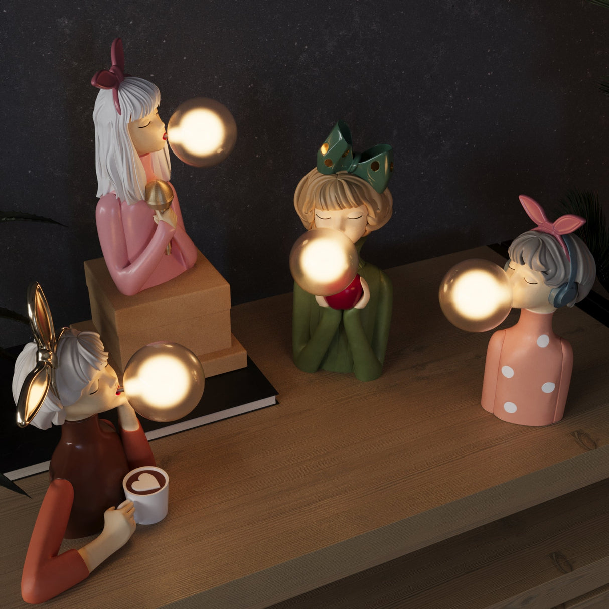 DecoGlam Tafellamp - Luxe Artistieke Verlichting voor Woonkamer & Slaapkamer | Metaal en Glas Ontwerp