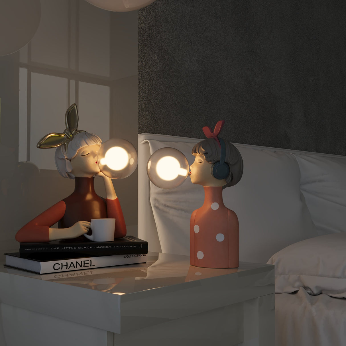 DecoGlam Tafellamp - Luxe Artistieke Verlichting voor Woonkamer & Slaapkamer | Metaal en Glas Ontwerp