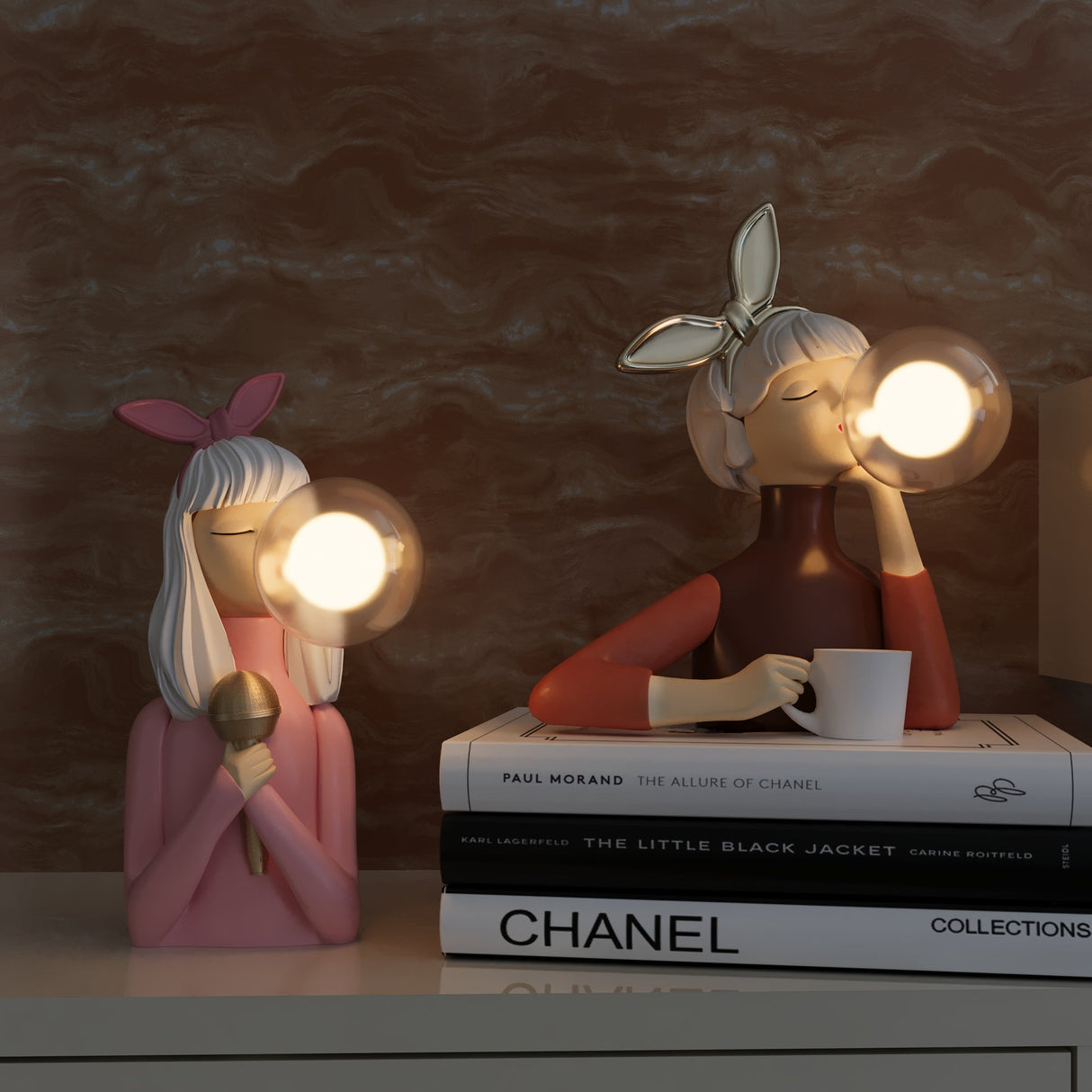 DecoGlam Tafellamp - Luxe Artistieke Verlichting voor Woonkamer & Slaapkamer | Metaal en Glas Ontwerp