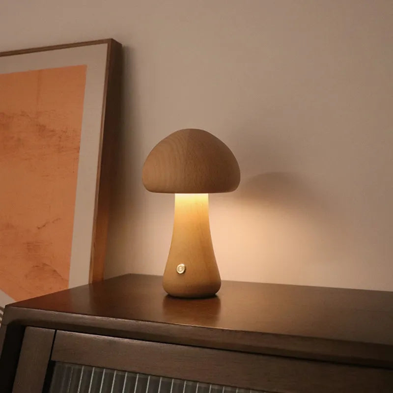 MagiLamp - Draadloze Paddenstoellamp | LED Tafellamp voor Sfeerverlichting en Gezellige Ruimtes