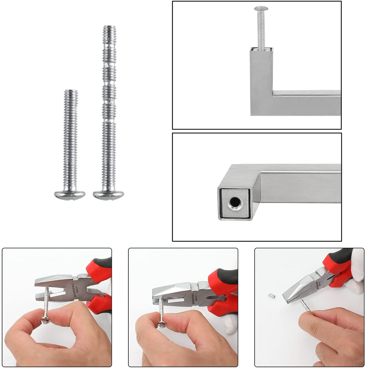 Keukenkast Trekt Geborsteld Nikkel Roestvrijstalen Kastgrepen