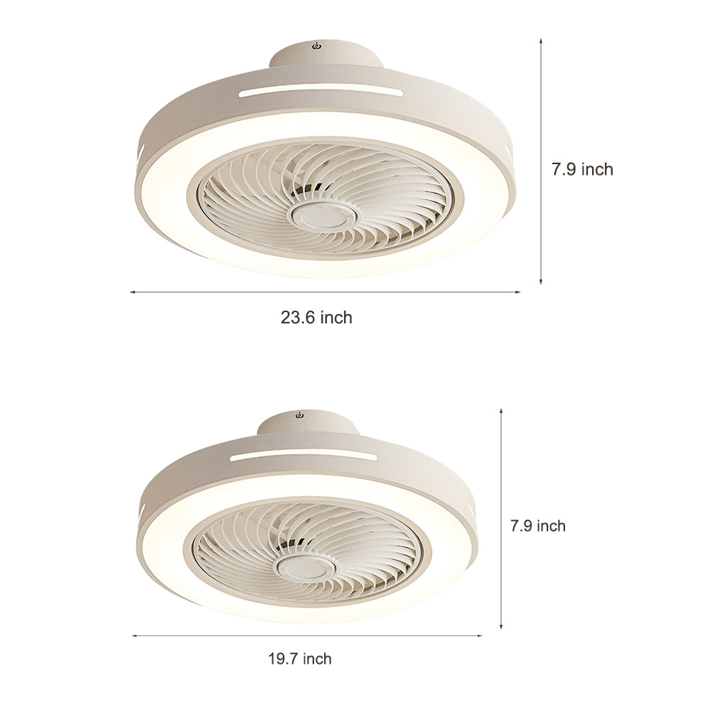 Inverter Ventilatieloze Plafondventilator Licht Intelligente Plafondventilator Lamp met Afstandsbediening Windgeleiding