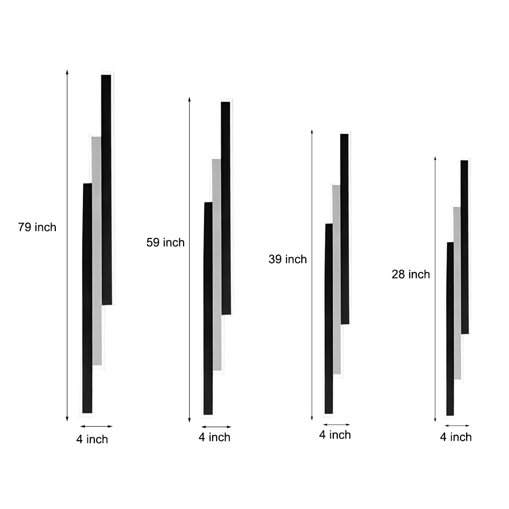 Lange Strip Waterdichte Traploze Dimmer LED Moderne Buiten Wandlamp