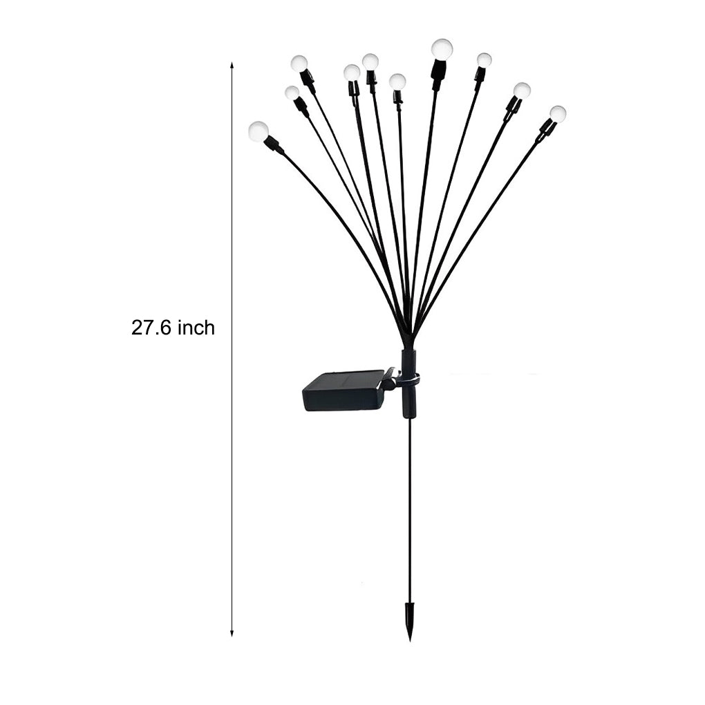 2 Stuks Waterdichte 10 LED Lichten Zonne-energie Vuurvliegjes Lichten Gazonlichten
