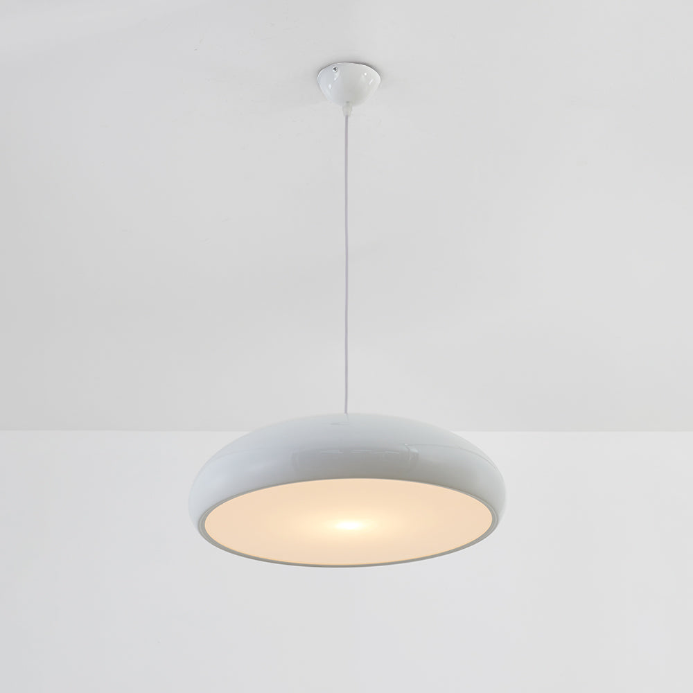 Celestia LED Hanglampen - Moderne Ronde Plafondlampen in Wit Metaal voor Slaapkamer en Woonkamer