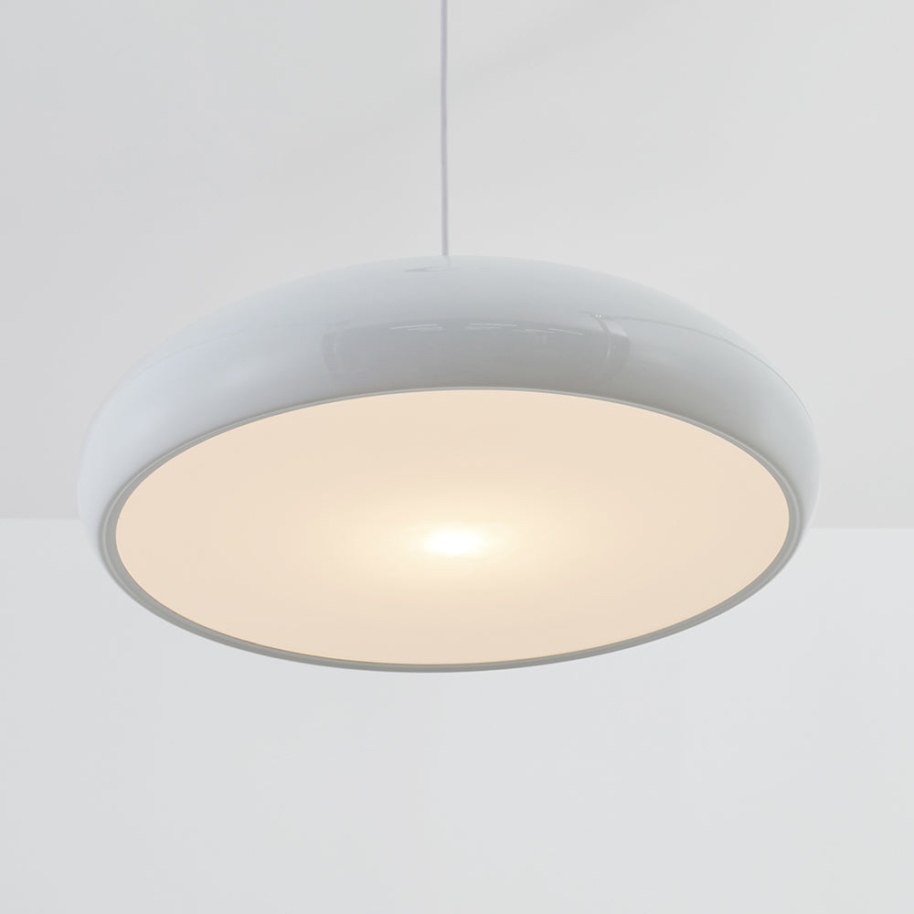 Celestia LED Hanglampen - Moderne Ronde Plafondlampen in Wit Metaal voor Slaapkamer en Woonkamer