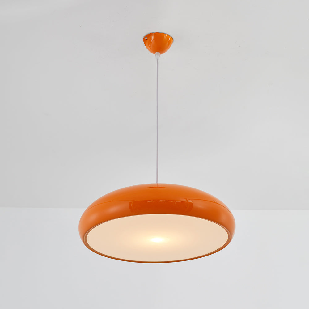Celestia LED Hanglampen - Moderne Ronde Plafondlampen in Wit Metaal voor Slaapkamer en Woonkamer