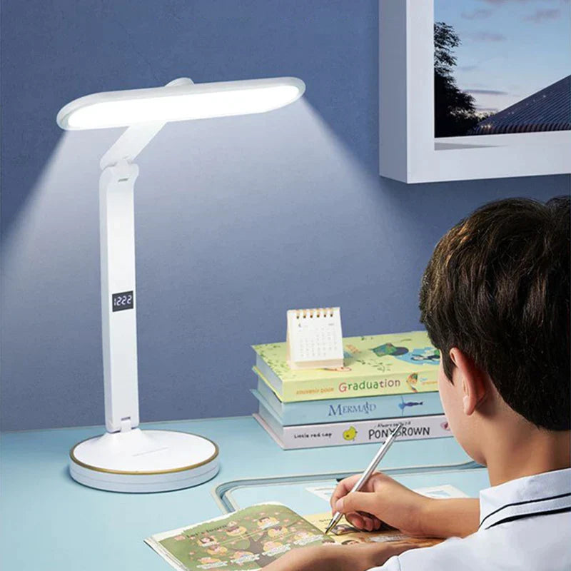 LumiTime - Multifunctionele LED-klok Tafellamp | Dimbare Bureaulamp met USB Opladen