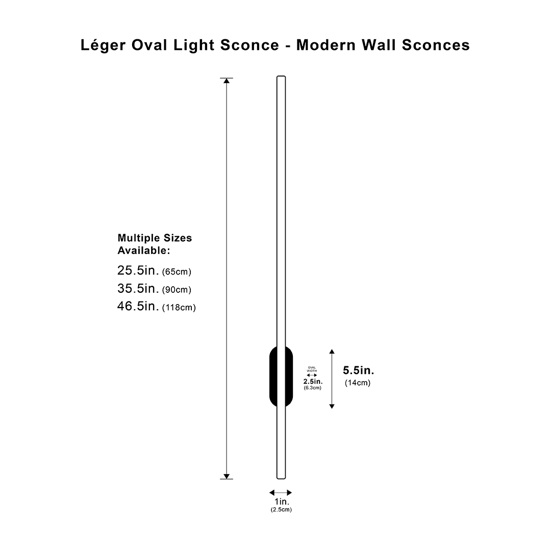 Léger Ovale Licht Sconce - Moderne Wandlampen