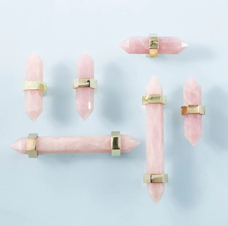 Luxe Natuurlijke Kristallen Kastgrepen en Wardrobe T Bar Knoppen