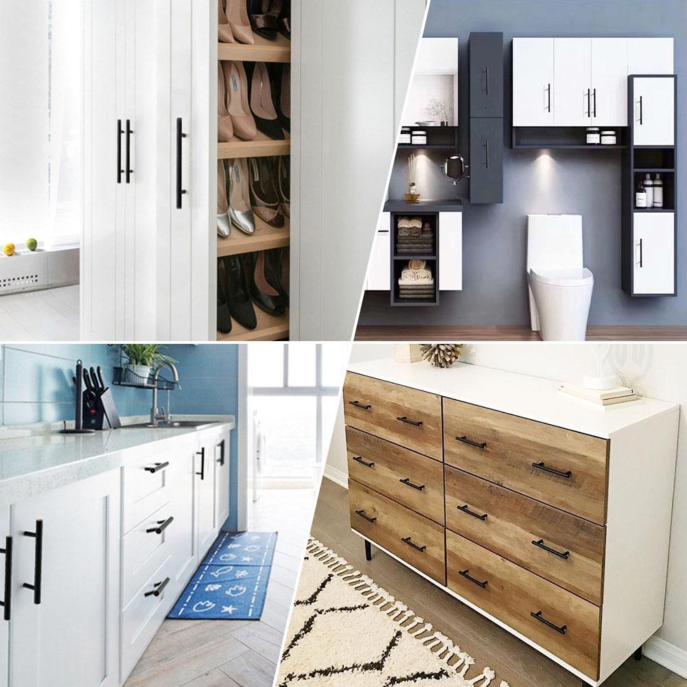 Zwarte Keukenkast Bar Handgrepen