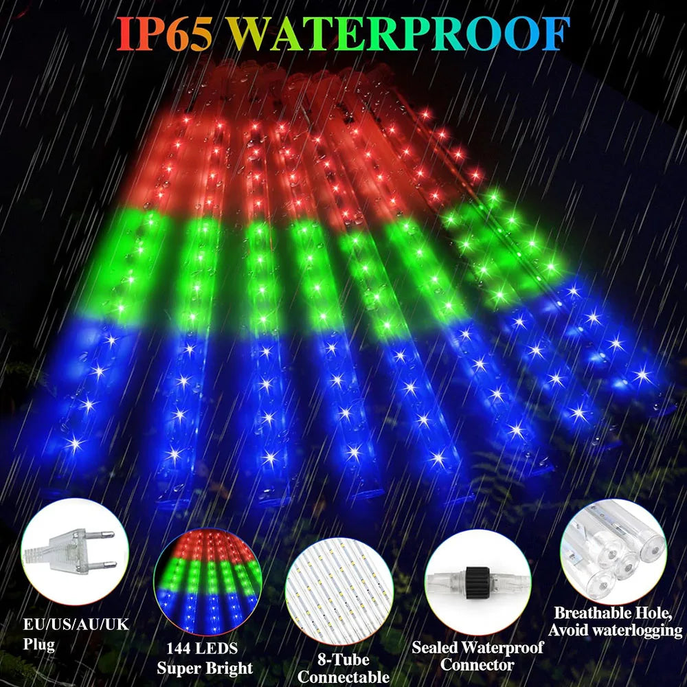 GalaxyGlow - LED Meteorverlichting voor Buiten | Weerbestendige Tuinverlichting