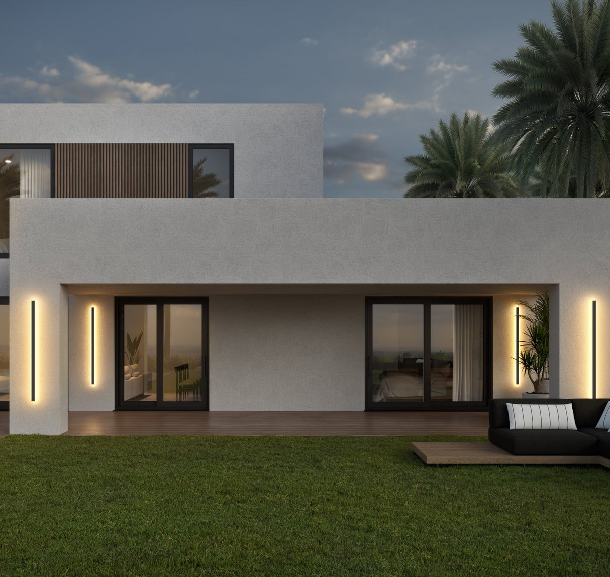 Sierlijke Outdoor Lineaire Wandlamp IP65